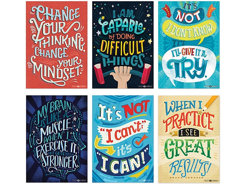 Growth mindset posters A to Z Educational Resources