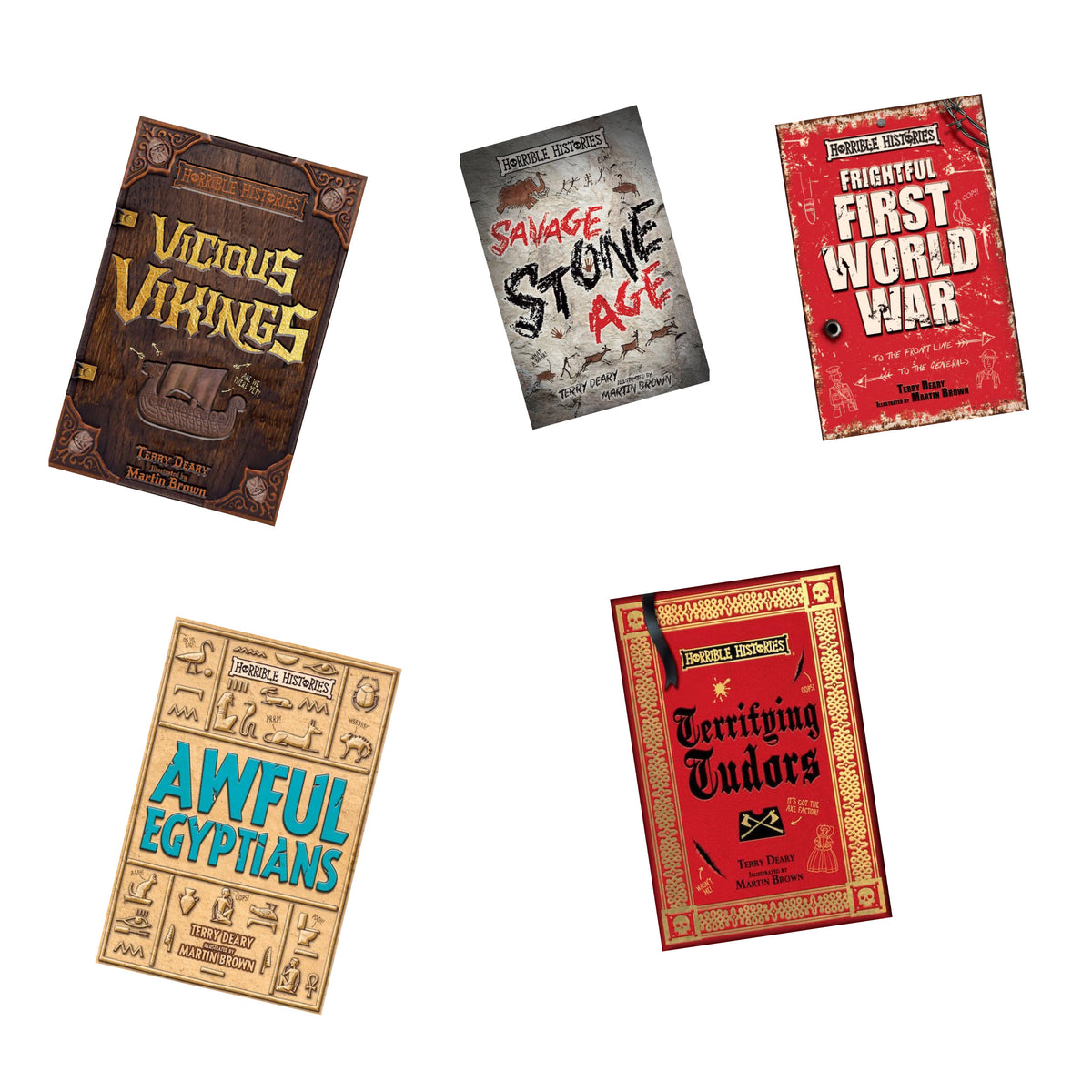 Horrible Histories 25th anniversary 5 pack Book set – A to Z