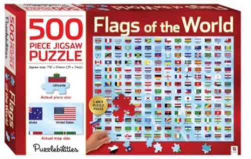 500 Piece Jigsaw Puzzle: Flags of The World