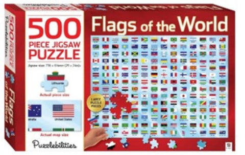 500 Piece Jigsaw Puzzle: Flags of The World