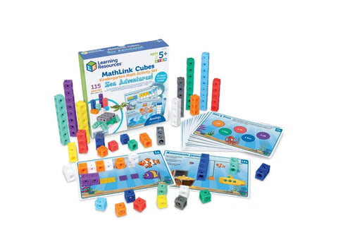 MathLink Cubes Kindergarten Math Activity Set: Sea Adventure!
