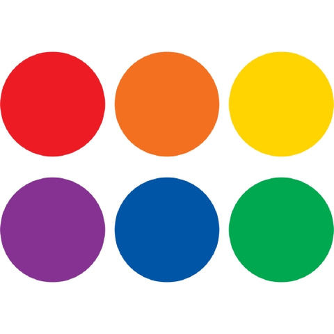 Colour Circles Vinyl Spot Markers