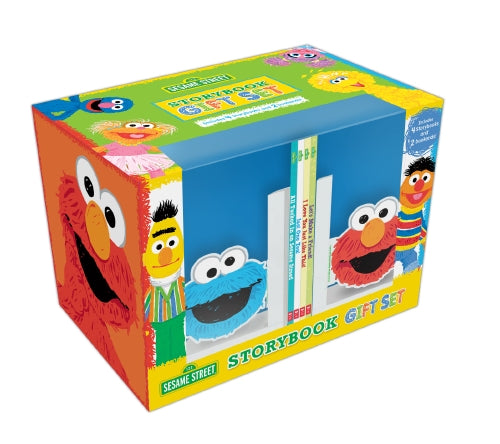 SESAME STREET SET W/ BOOK ENDS