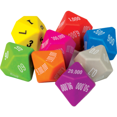 Place Value Dice 8-Pack