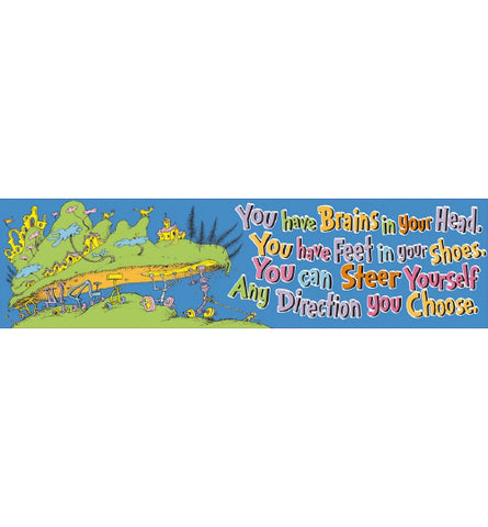 Dr Seuss You Have Brains In Your Head Banner