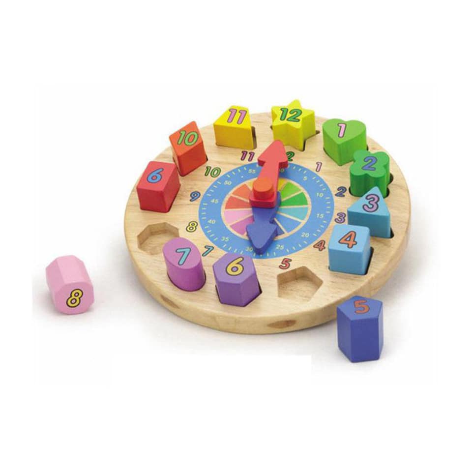 Shape Sorting Puzzle Clock – A to Z Educational Resources