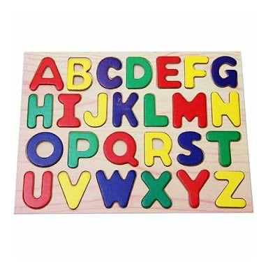 Alphabet Upper case puzzle raised