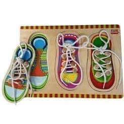 Shoe lacing puzzle