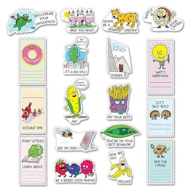 So Much Pun! Positive Phrases and Reminders Mini Bulletin Board