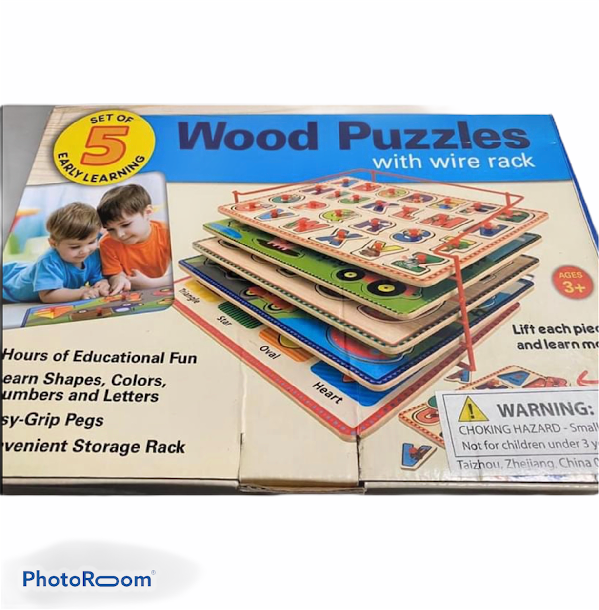Wood puzzles online with wire rack