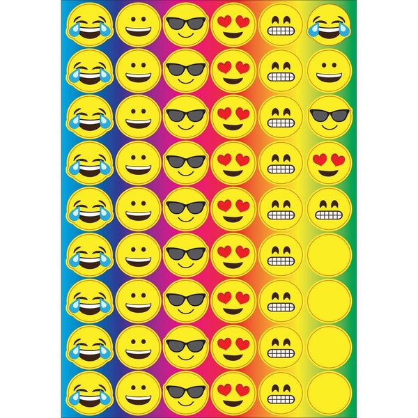 Emoji counters foam die cut