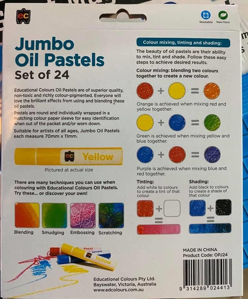 Jumbo oil pastels