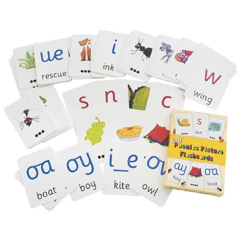 Jolly Phonics Picture Flashcards (in print letters)