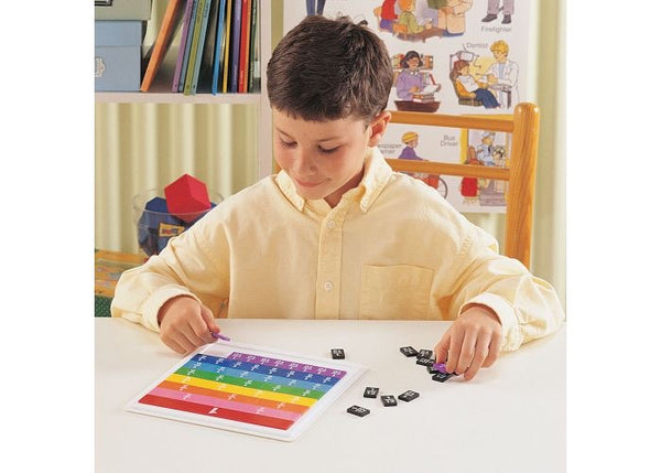Fraction Tiles Rainbow with Tray