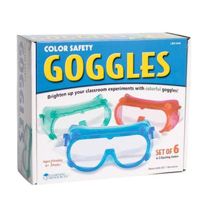Safety Goggles Coloured Pack of 6