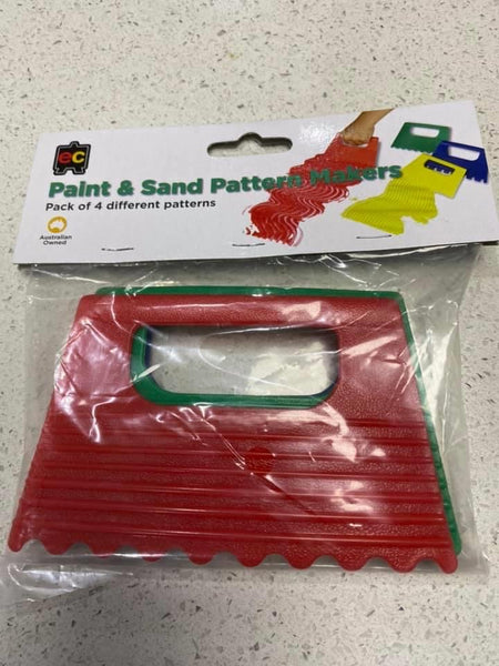 Paint and sand pattern makers