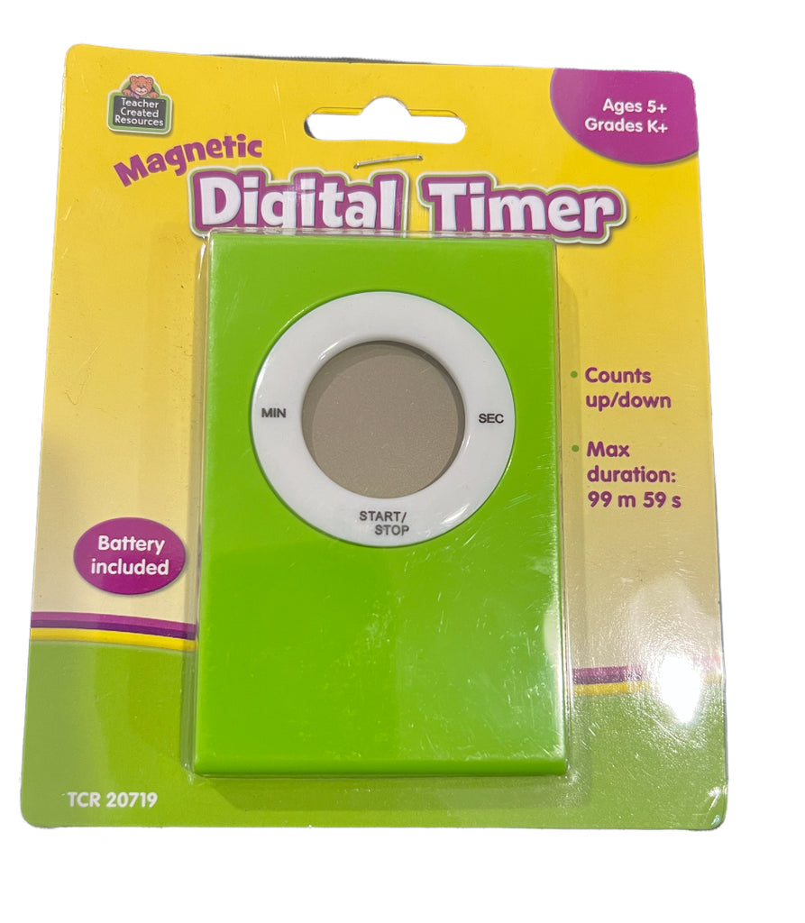 Magnetic Digital Timer - Lime