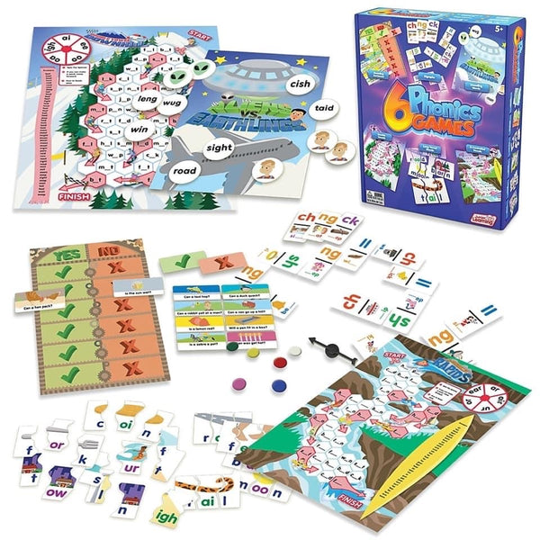 Six phonics games 