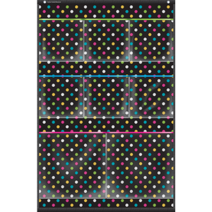 Chalkboard Brights 8 Pocket Small Storage Pocket Chart