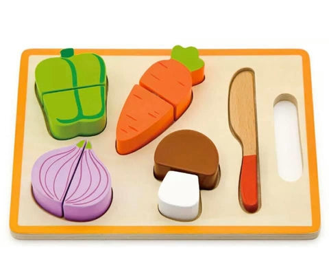 My cutting vegetable with board