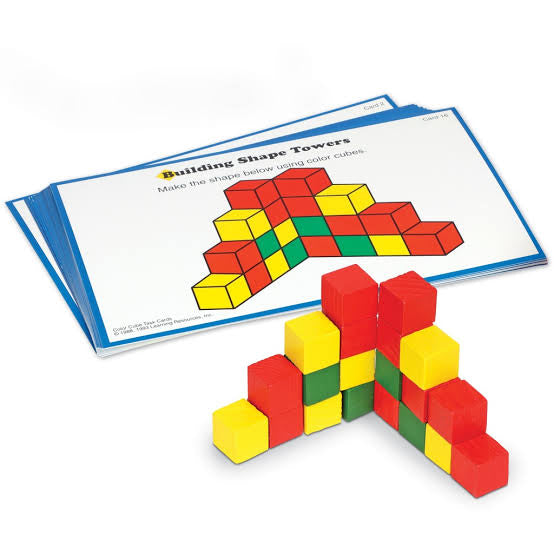 Creative colour wooden cubes