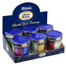 BAZIC 6 Primary Colour Glitter Shaker