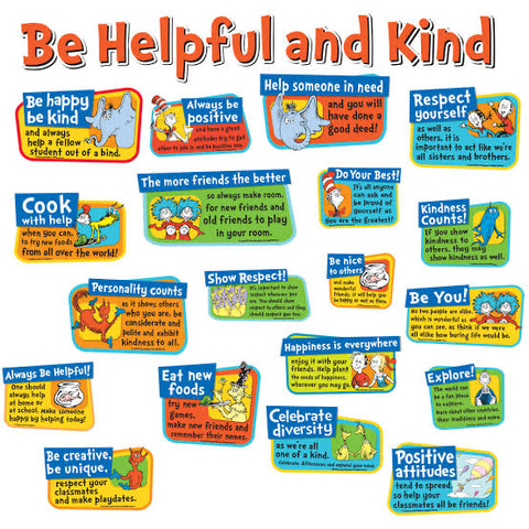 Dr. Seuss™ Be Kind and Helpful Bulletin Board Set