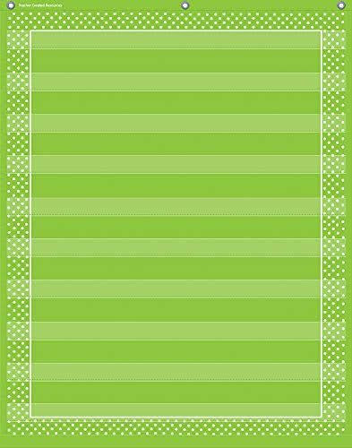 Lime Polka Dots Pocket Chart