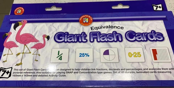 Equivalence Giant Flash Cards