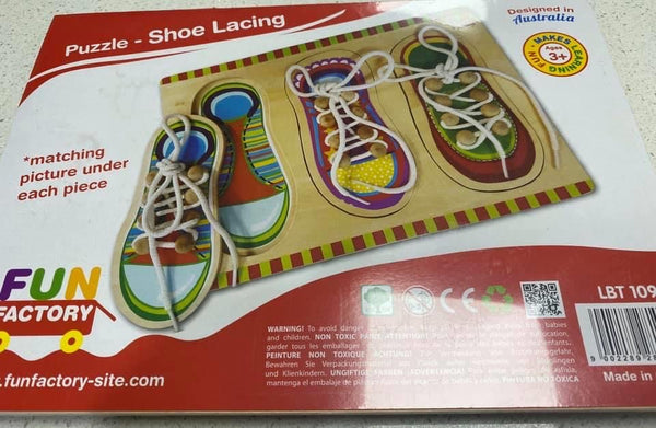 Shoe lacing puzzle