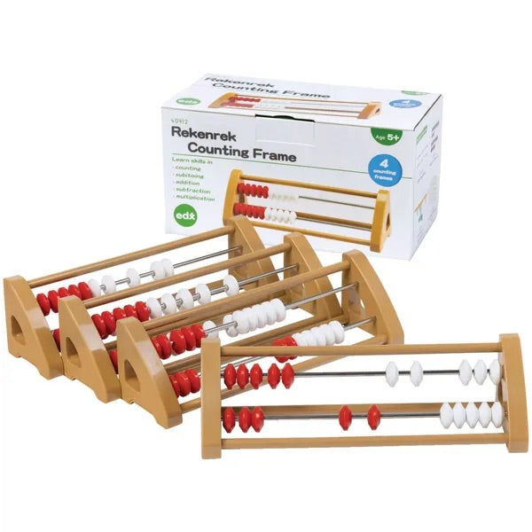 Plastic Rekenrek 20 beads- 4 pack