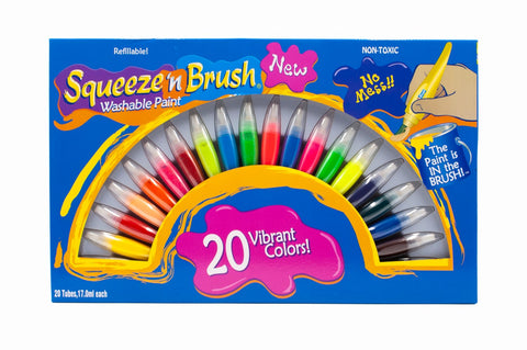 Squeeze N Brush Washable Paint Set