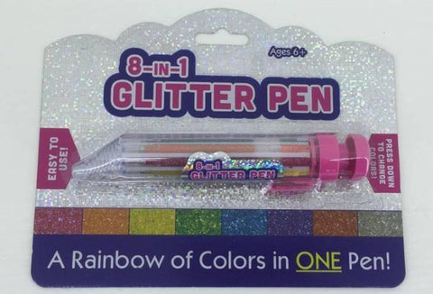 8 in 1 Glitter Pen