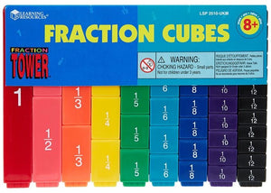 Fraction tower cubes set