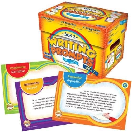 Topic Writing Box Writing Prompts Boxes – A to Z Educational Resources