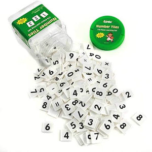 Number tiles tub