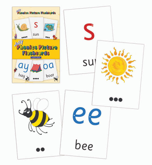 Jolly Phonics Picture Flashcards (in print letters)
