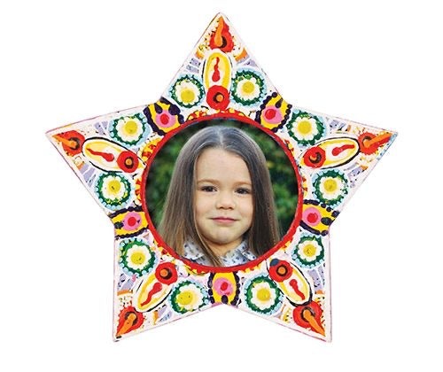 Clay Photo Frames Stars pack of 10.