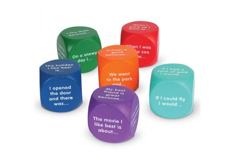 Writing Prompts Cube set of 6